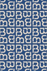 Motif Brunet Bleu